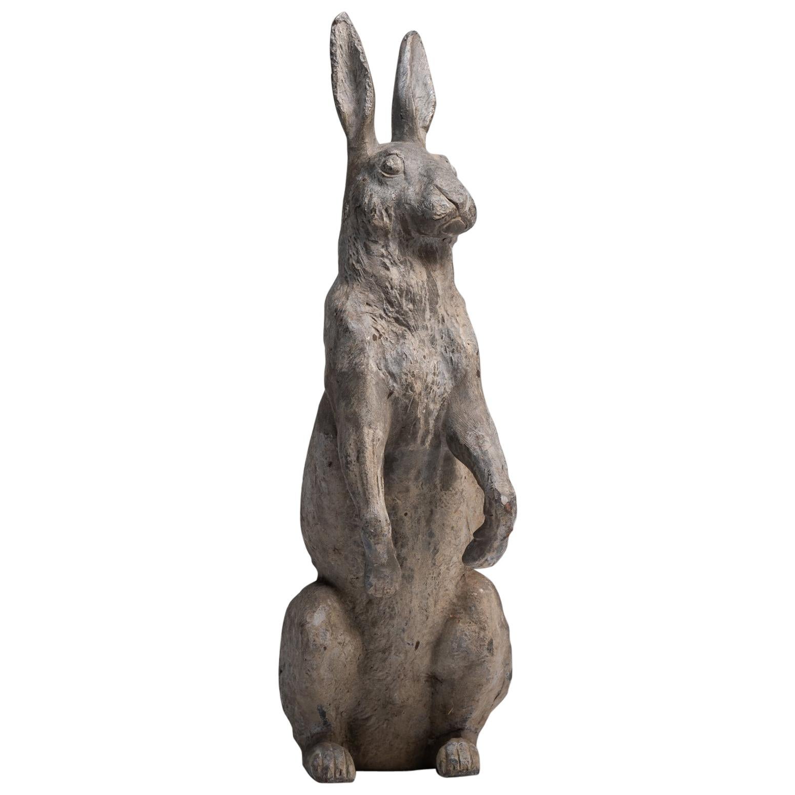 Lead Garden Rabbit, England, circa 1920