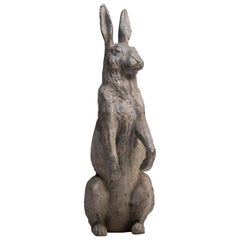 Lead Garden Rabbit, England, circa 1920