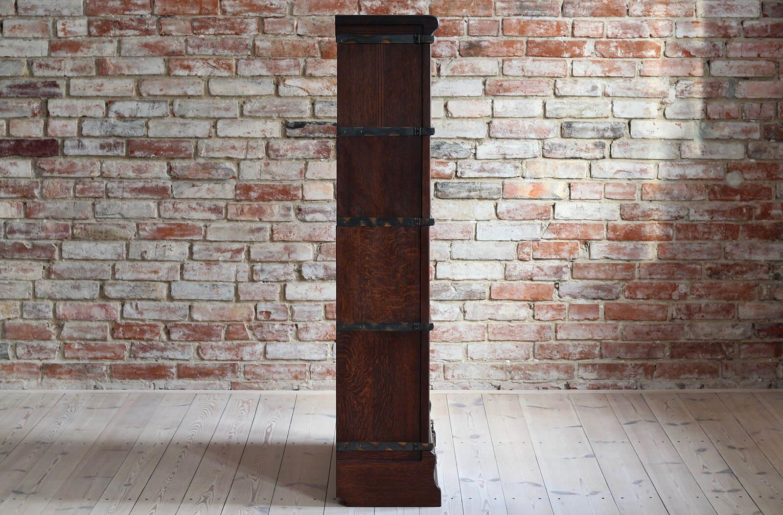 barrister bookcase leaded glass