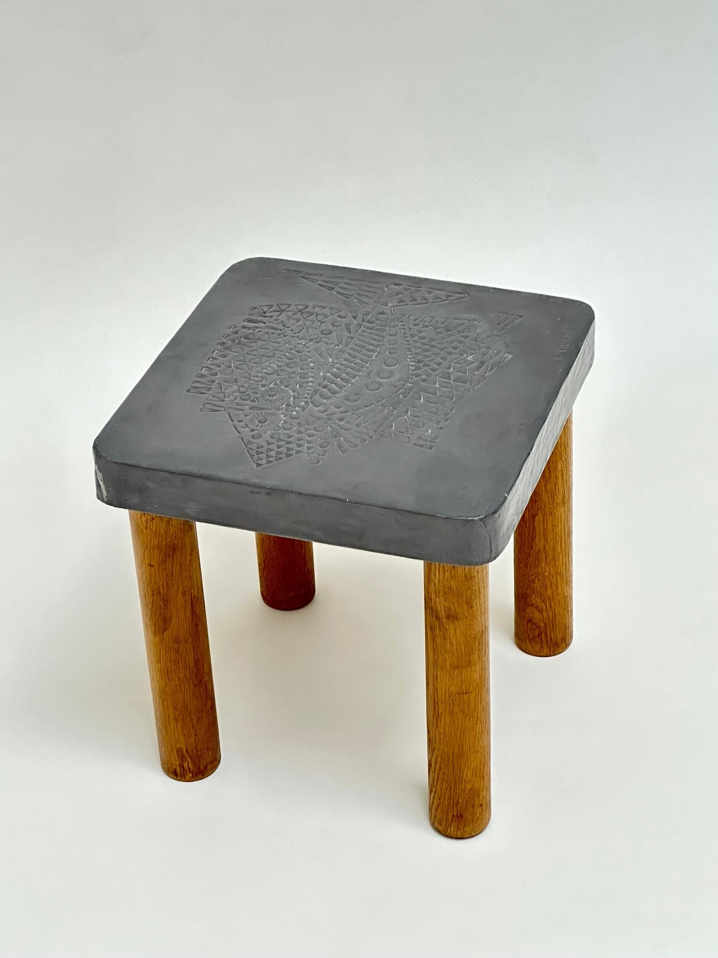 Lead Low Table, Roger Capron, Vallauris c. 1968 For Sale 4