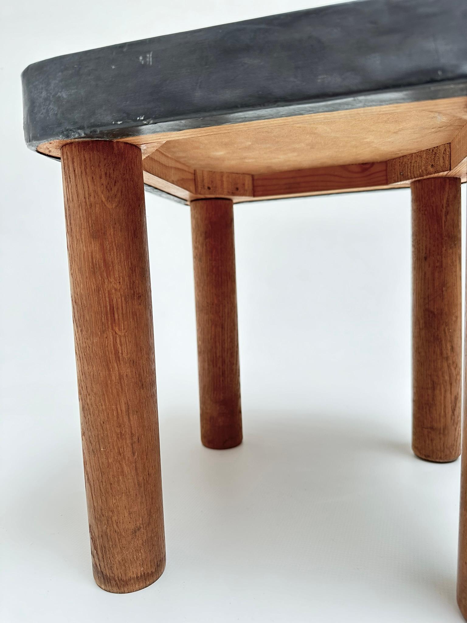 Lead Low Table, Roger Capron, Vallauris c. 1968 For Sale 1