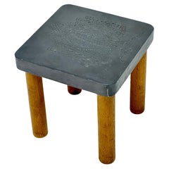Table basse en plomb Roger Capron, Vallauris, vers 1968