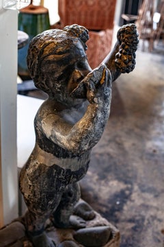 Lead Putto Sculpture