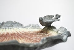 Lead Stephen C. Markham Dolphin Bird Bath