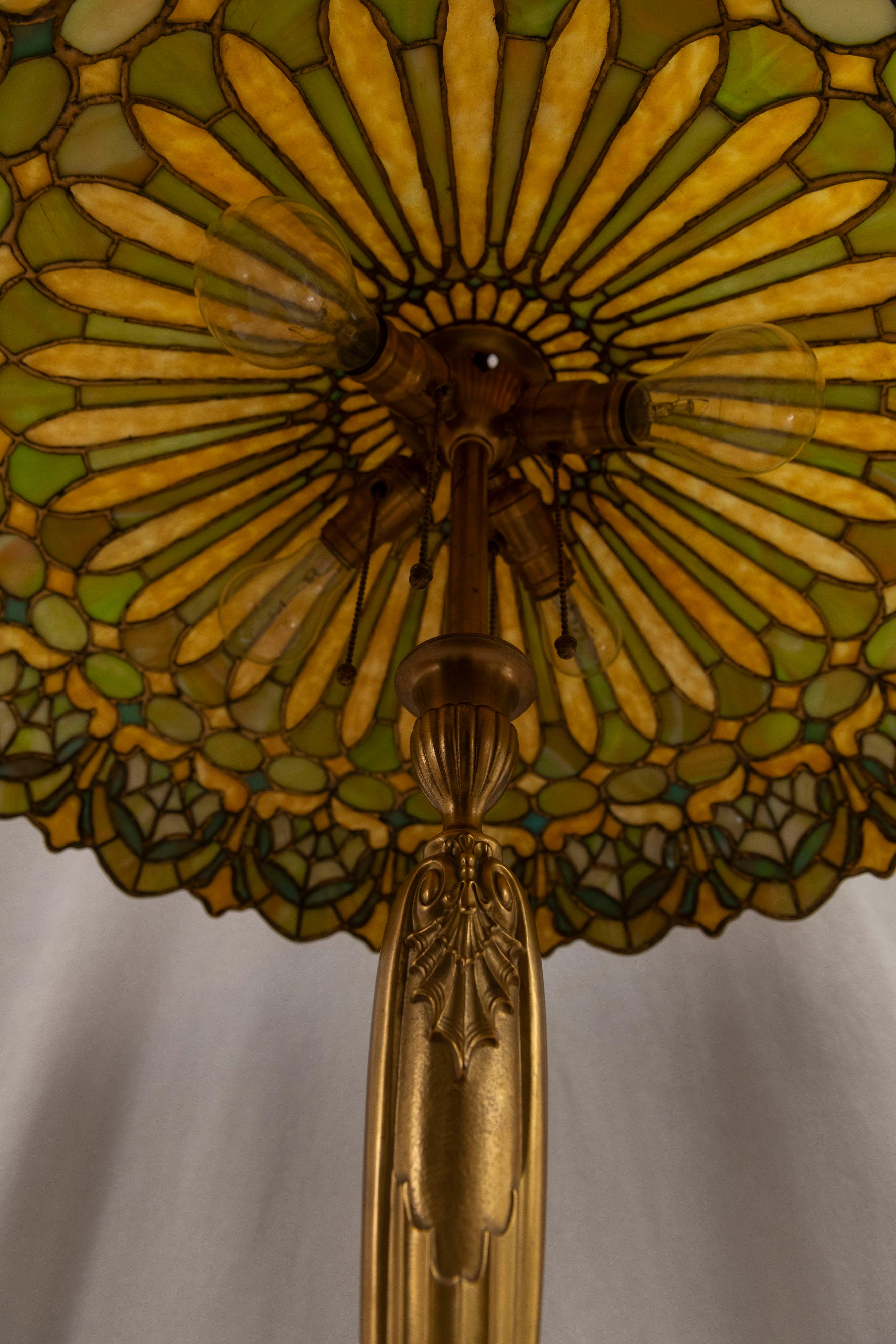 Leaded Glass Lamp,  