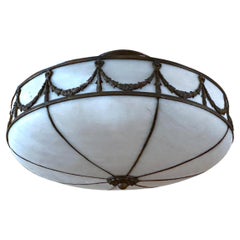 Leaded Glass Light Fixture