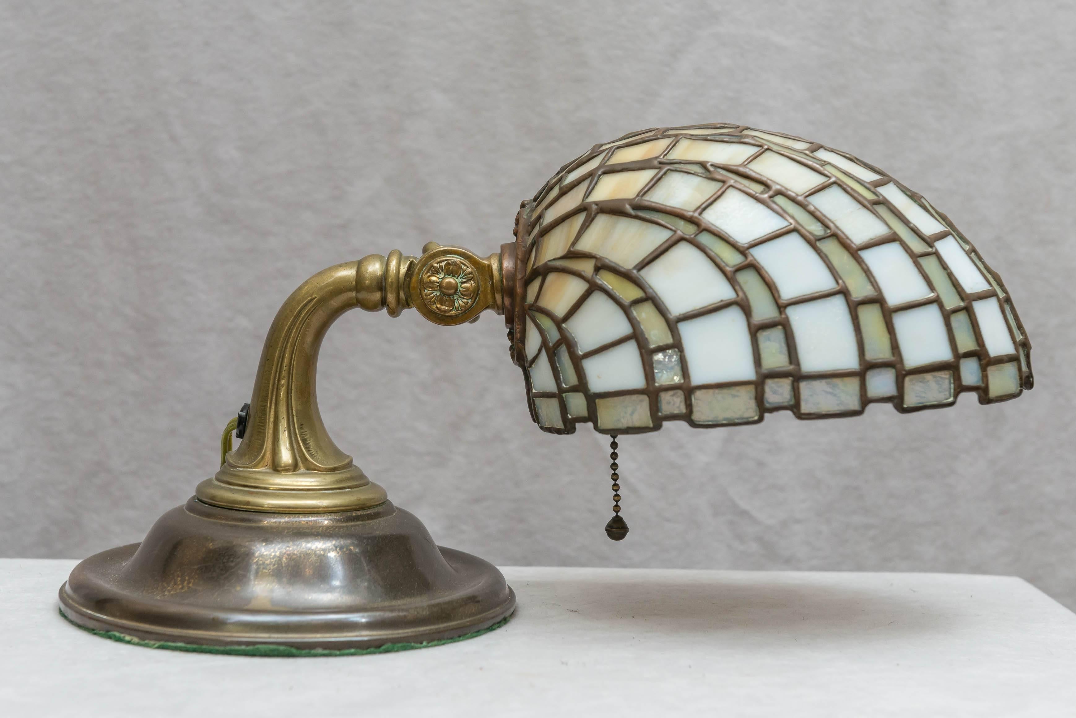 20th Century Leaded Glass Table Lamp, Duffner & Kimberly, circa 1910