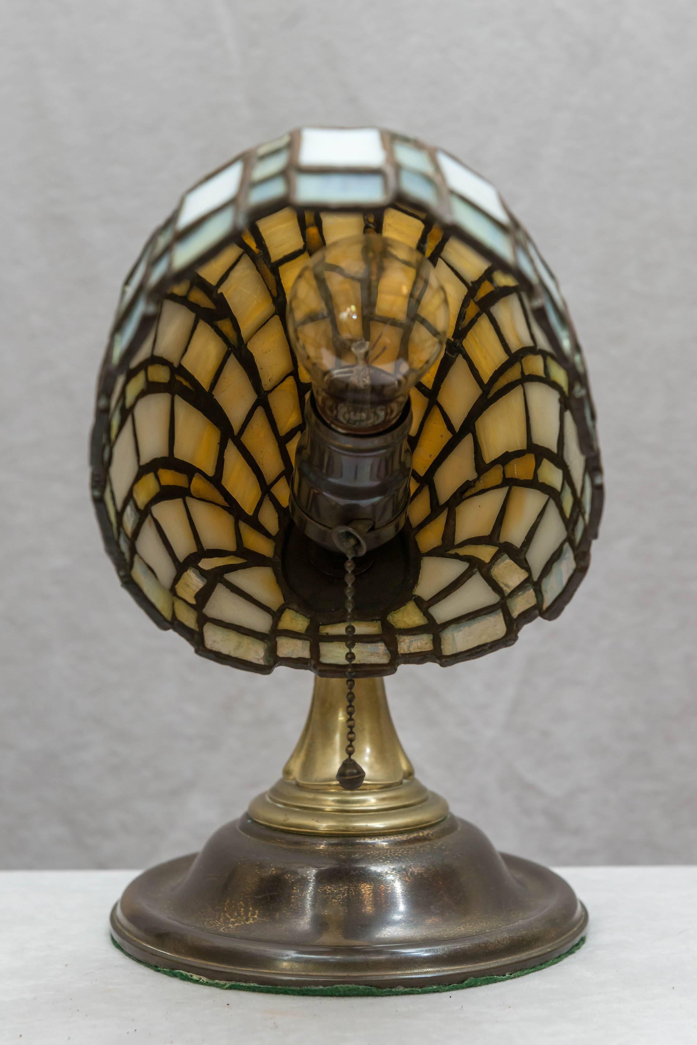 American Leaded Glass Table Lamp, Duffner & Kimberly, circa 1910