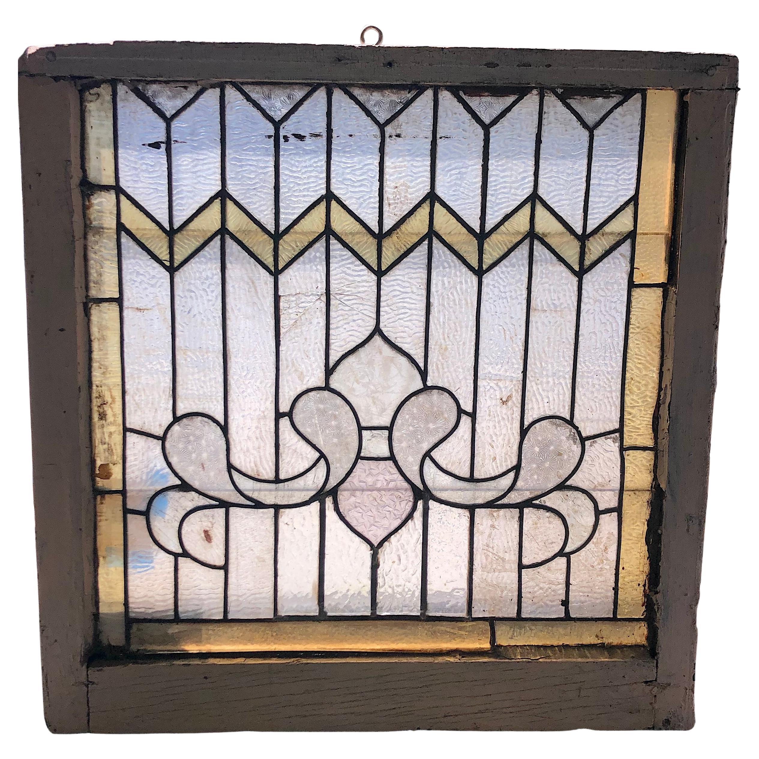 Vitrail plombé 27" x 28"
