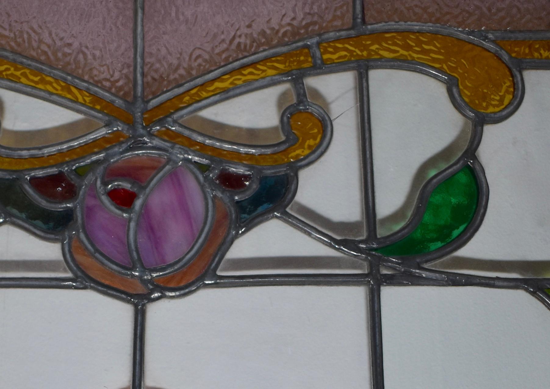 Leaded Stained Glass Window, circa 1880 1