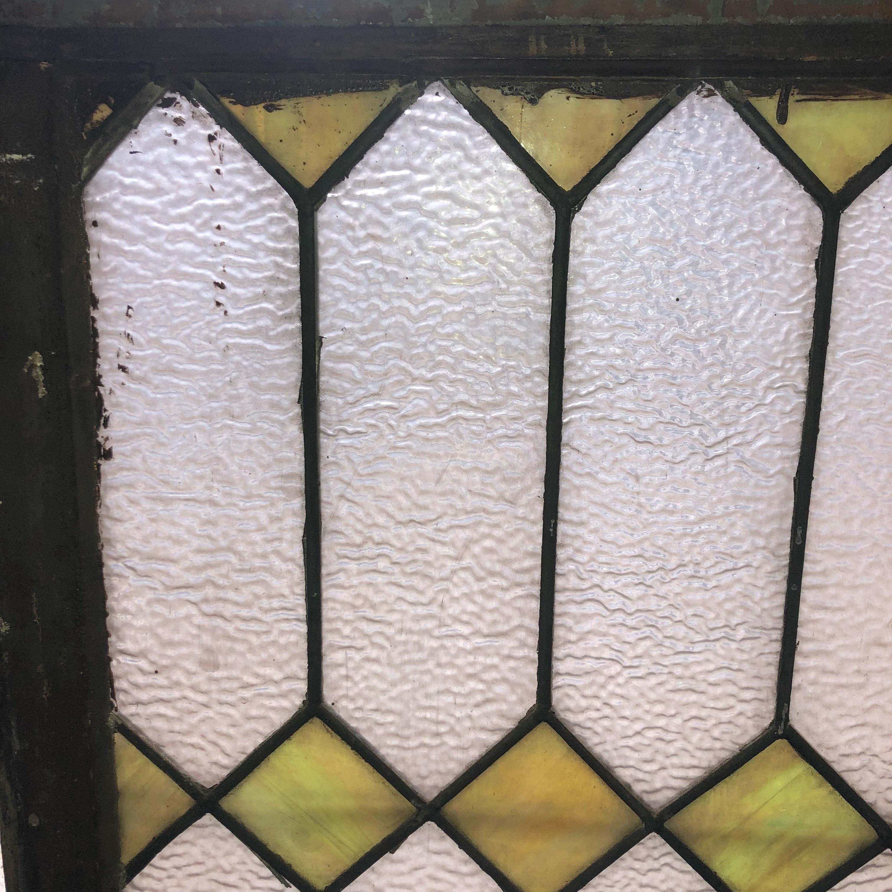 Leaded Window w/ Stained Glass 30
