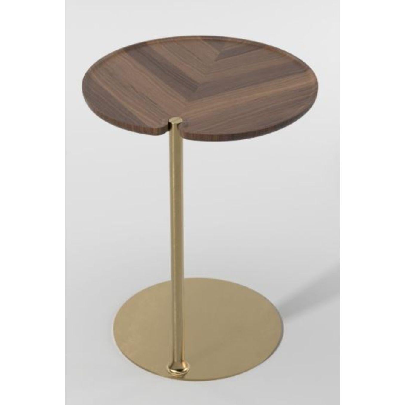 French Leaf 1 Oval Side Table by Mathias De Ferm For Sale