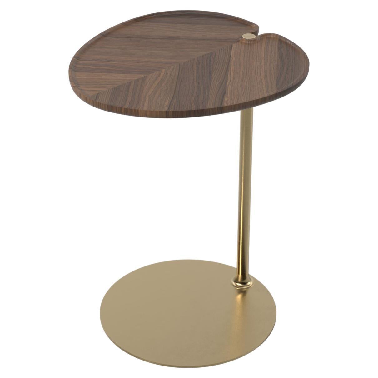 Mesa auxiliar ovalada Leaf 1 de Mathias De Ferm