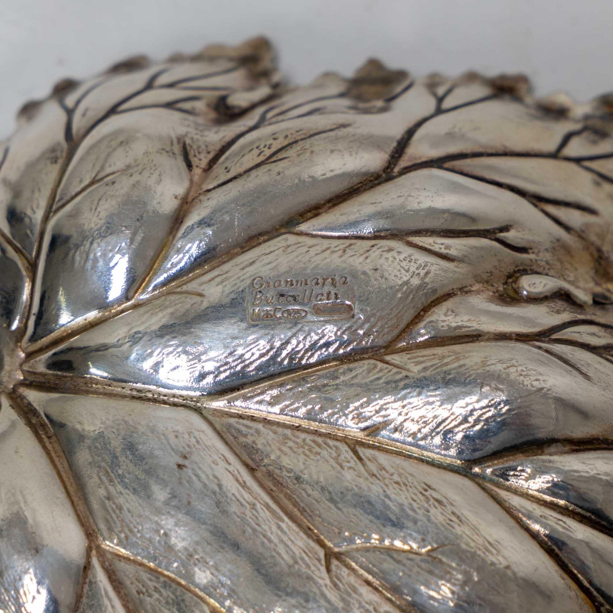 Leaf Bowl by Gianmaria Buccellati, Italy, 1970s In Good Condition In Greding, DE