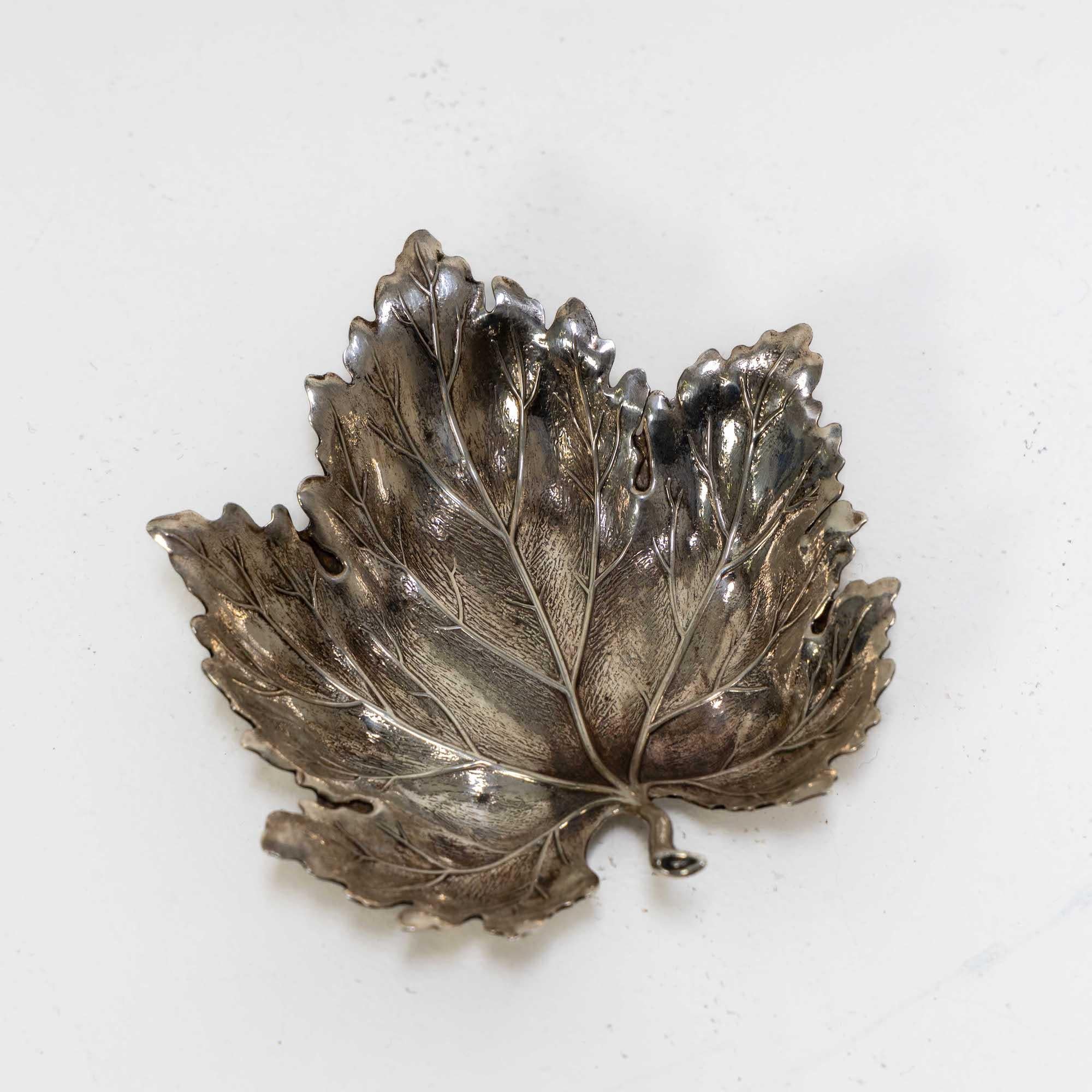 Late 20th Century Leaf Bowl by Gianmaria Buccellati, Italy, 1970s For Sale
