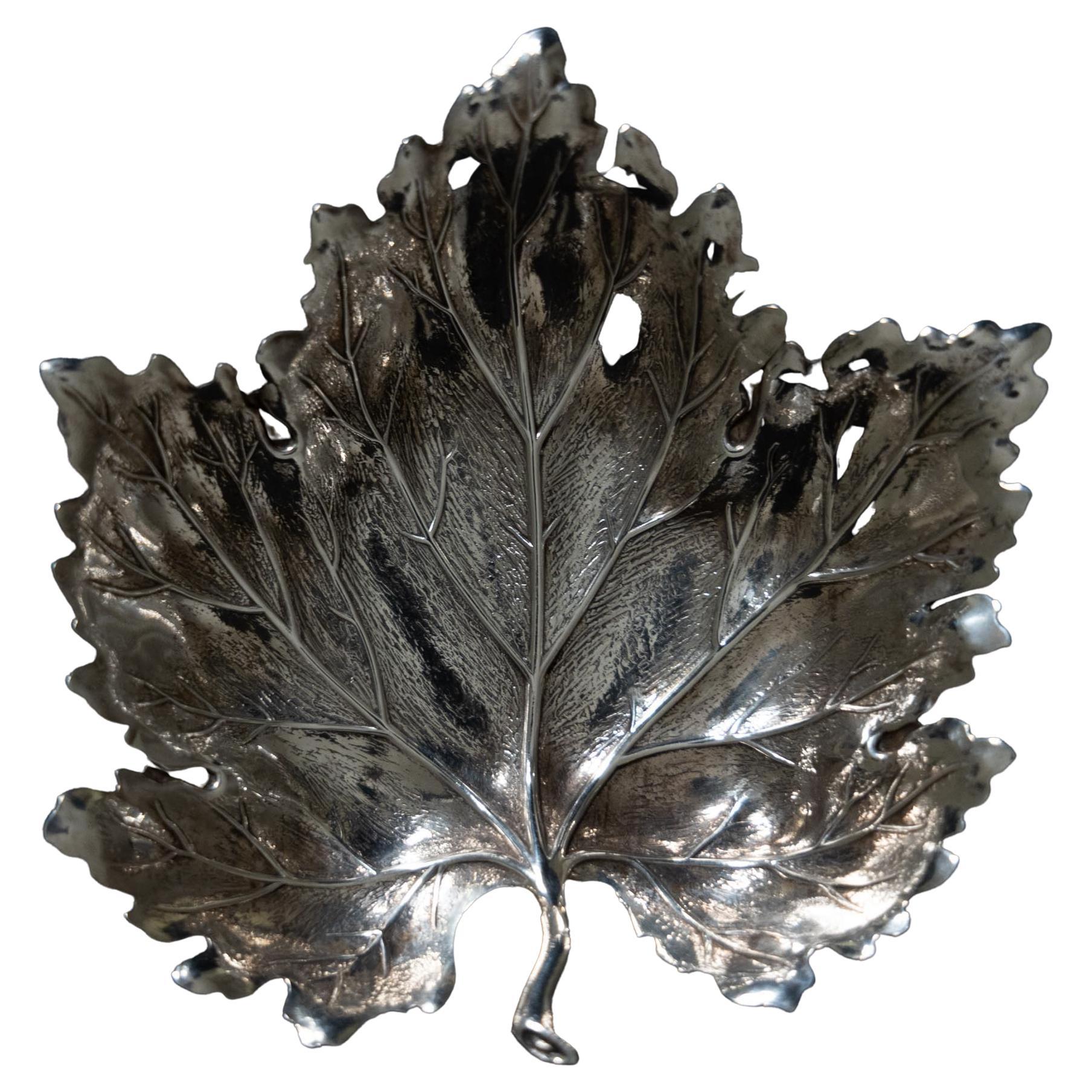 Leaf Bowl by Gianmaria Buccellati, Italy, 1970s For Sale