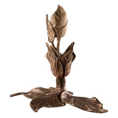 Leaf Bronze Candleholder N.1