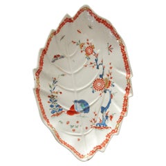 Leaf Dish, Two Quail Pattern, Bow Porcelain Factory, circa 1758