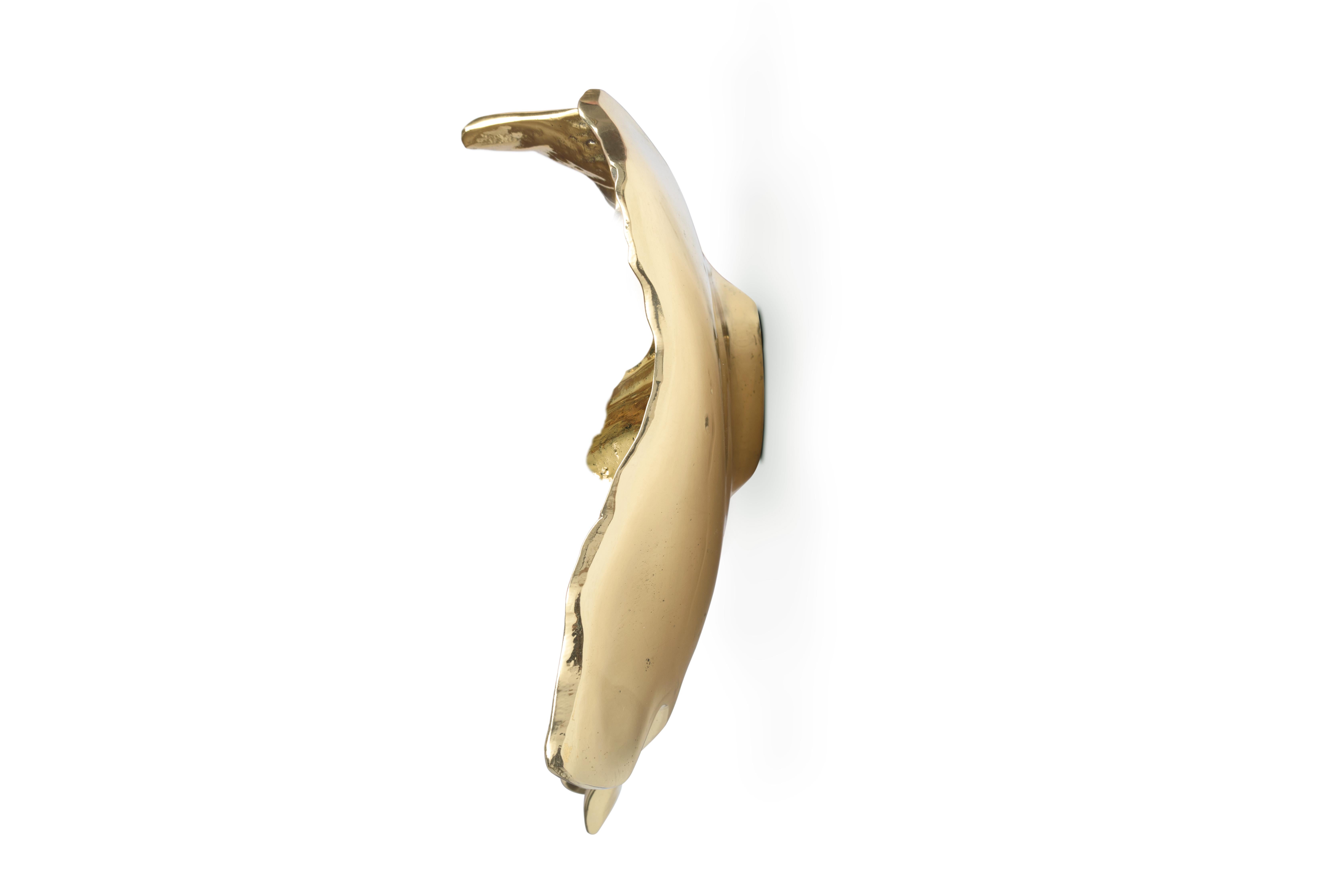 Brushed Leaf Door Pull For Sale