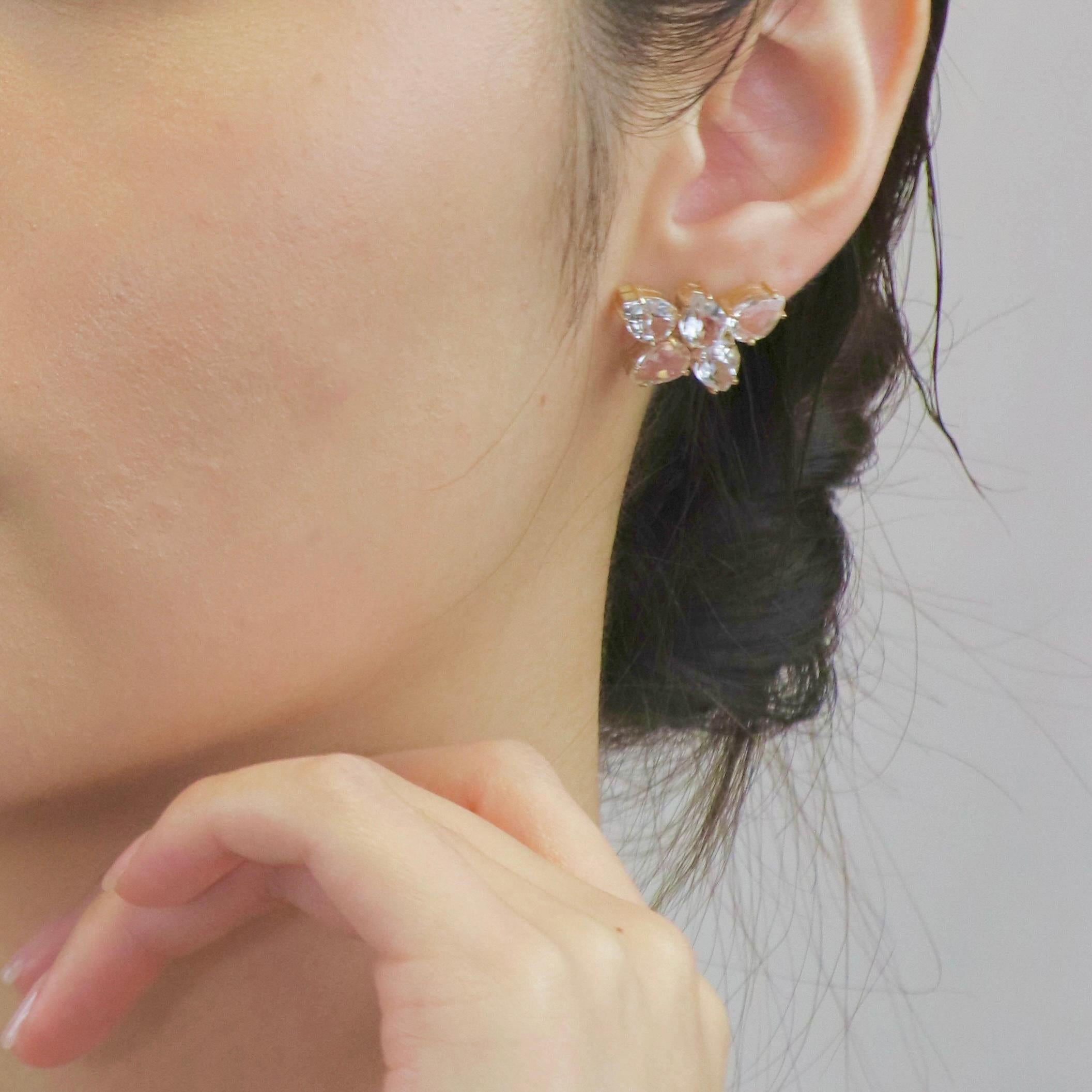 Leaf Earrings - 18K Solid Yellow Gold 2