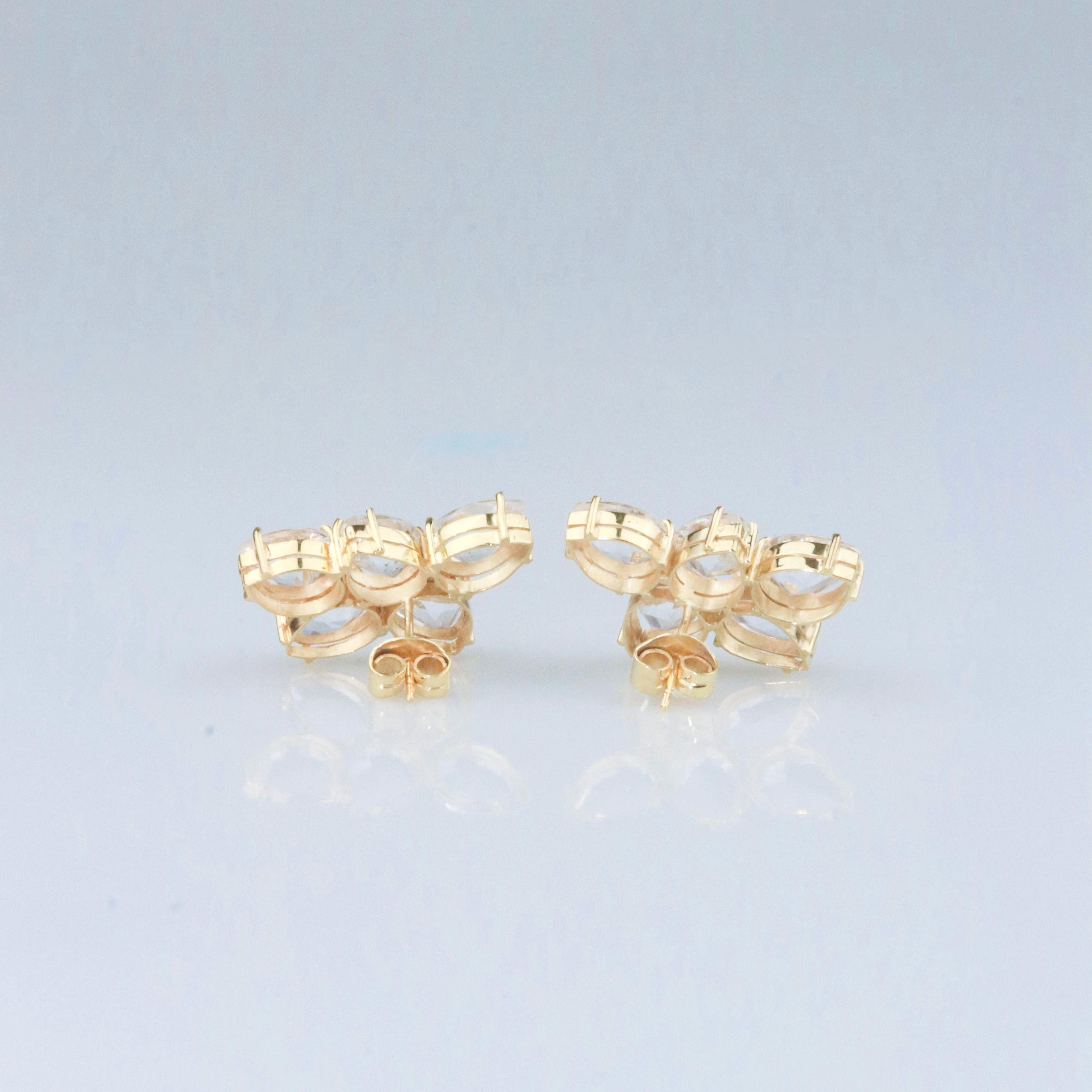 Leaf Earrings - 18K Solid Yellow Gold 3