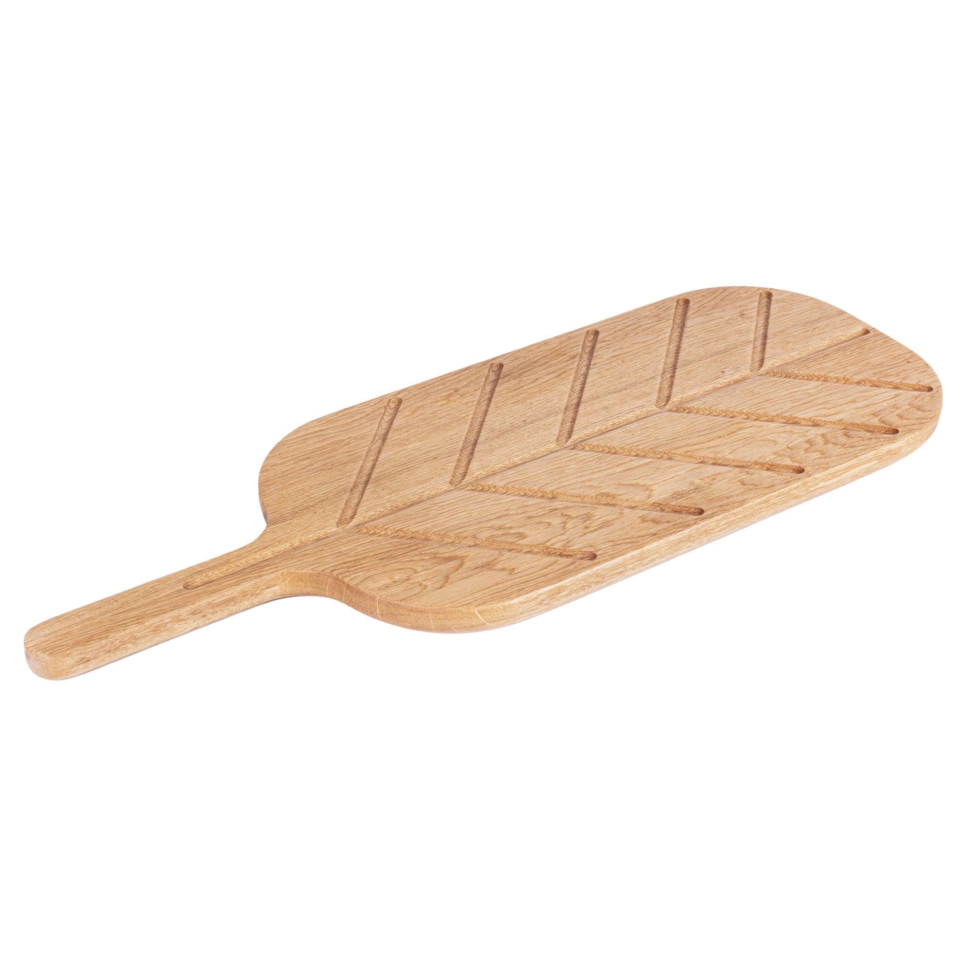 Leaf, Handcrafted Oak Wood Serving Boards For Sale