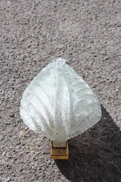 Leaf Murano Barovier Midcentury Italian Design Ruggiadoso 1940 Brass Gold