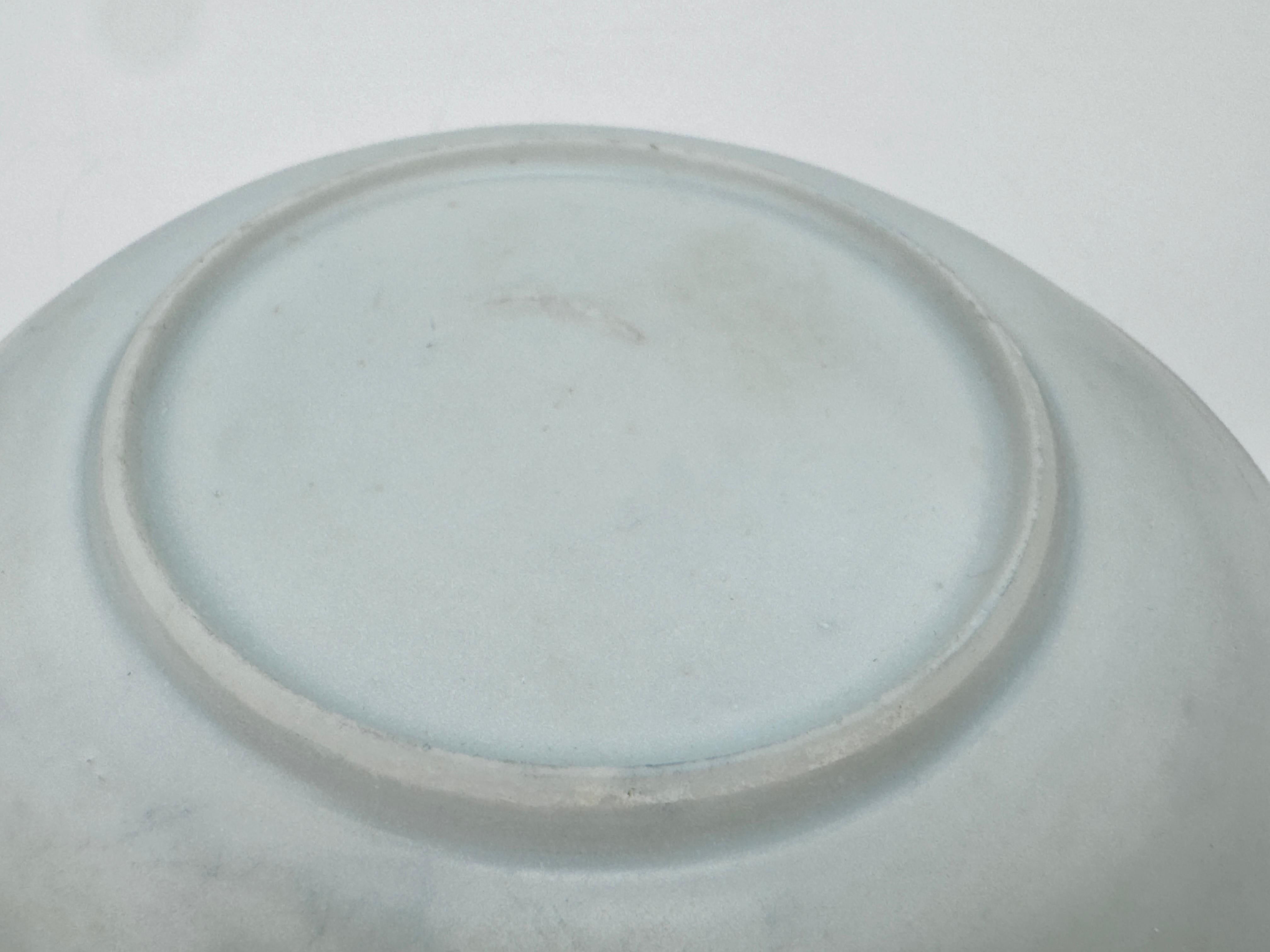 Leaf Passing Blue and White Saucer Circa 1725, Qing Dynasty, Yongzheng Reign For Sale 2