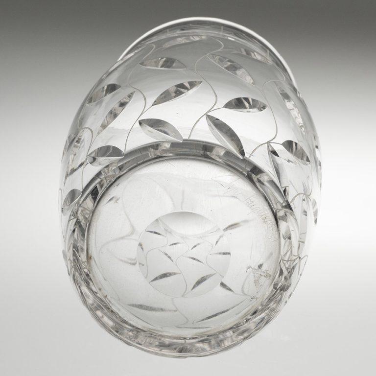 British Leaf Pattern Vase By Clyne Farquharson For John Walsh Walsh 1937
