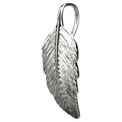 Leaf Pendant, Sterling Silver