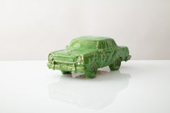"Leaf Rambler" Glazed Ceramic Car Sculpture