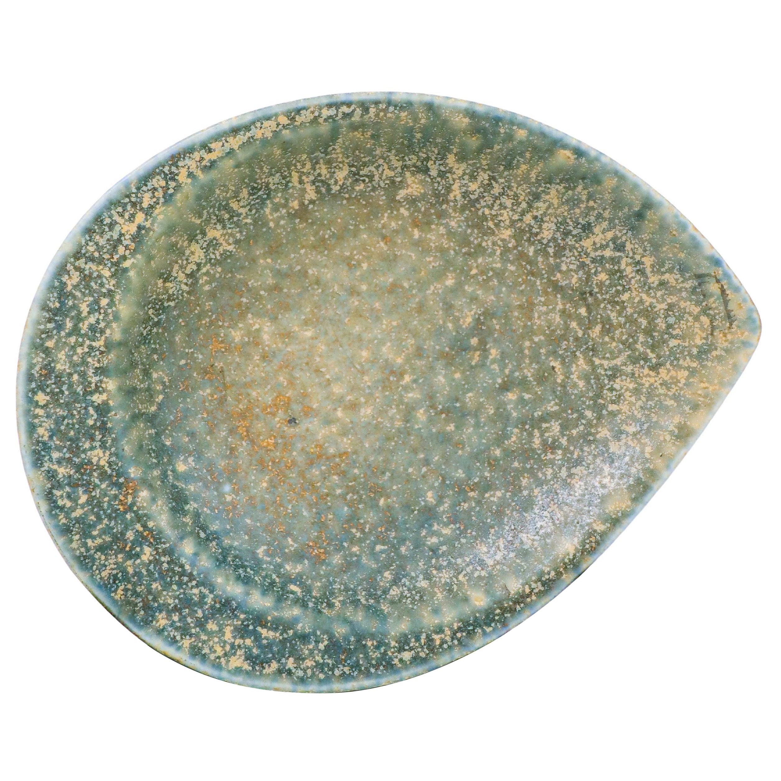Leaf shaped Bowl - Lovely Glaze - Carl-Harry Stålhane - Rörstrand - Mid century