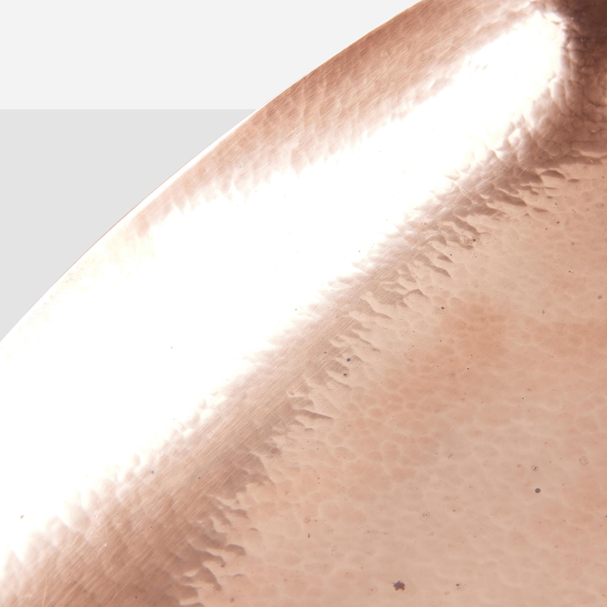 Piatto in rame a forma di foglia di Richard Rohac in vendita 4