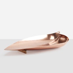 Leaf-Shaped Copper Dish by Richard Rohac