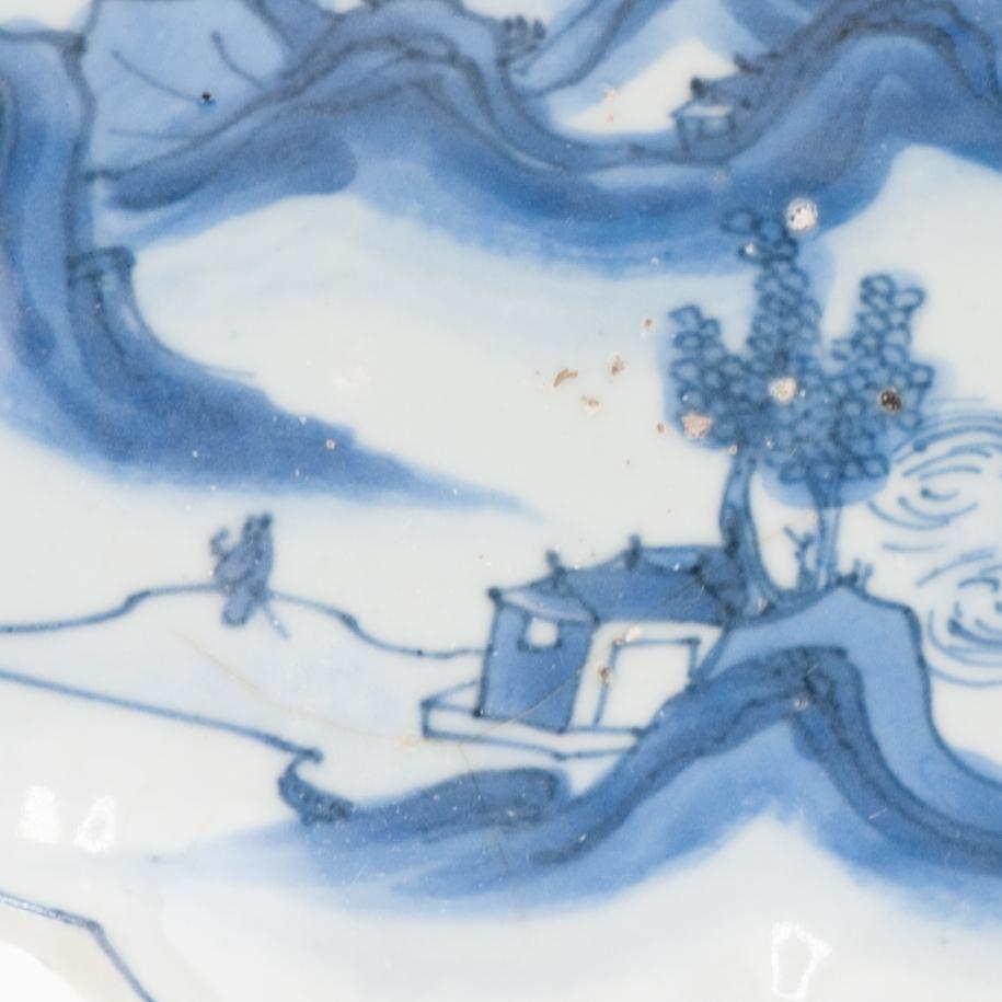 Piatto da portata a forma di foglia Kosometsuke Antica porcellana cinese 17c Dinastia Ming in vendita 6
