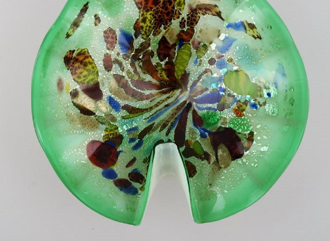 leaf shaped glass bowl