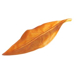 Leaf Shell, Bowl, Wall Object, Solid Wood, Handcrafted
