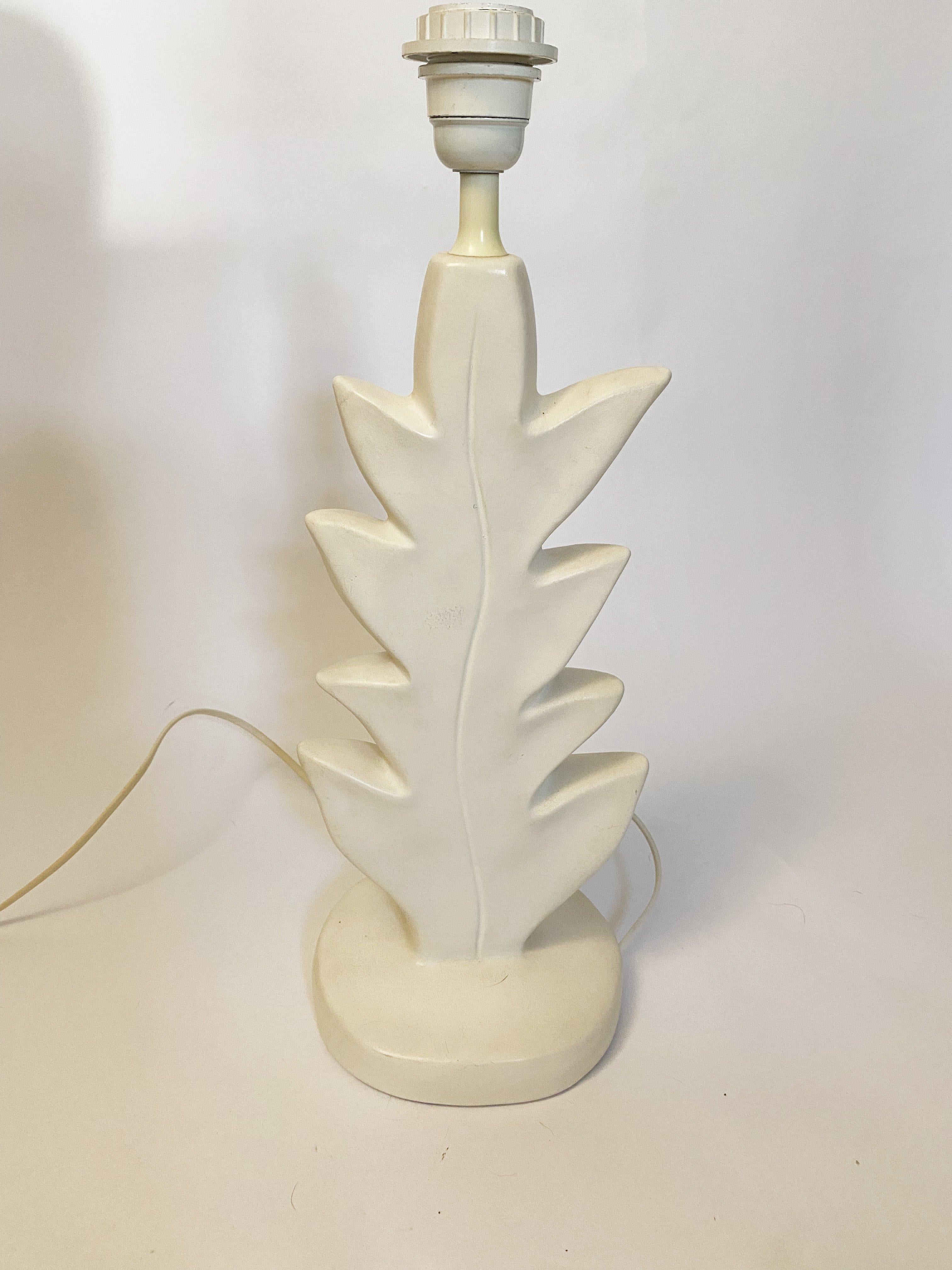 Leaf Table Lamp by Pierre Casenove for Lunéville, Giacometti style, France, 1990 In Good Condition In Lille, FR
