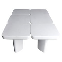 LEAF VI, mesa minimalista contemporánea, fabricada en Grecia