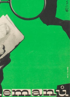 League of Gentlemen Original Czech Film Poster Milan Grygar, 1964