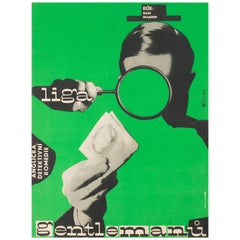 La Lega dei Gentiluomini Poster cinematografico originale ceco Milan Grygar, 1964