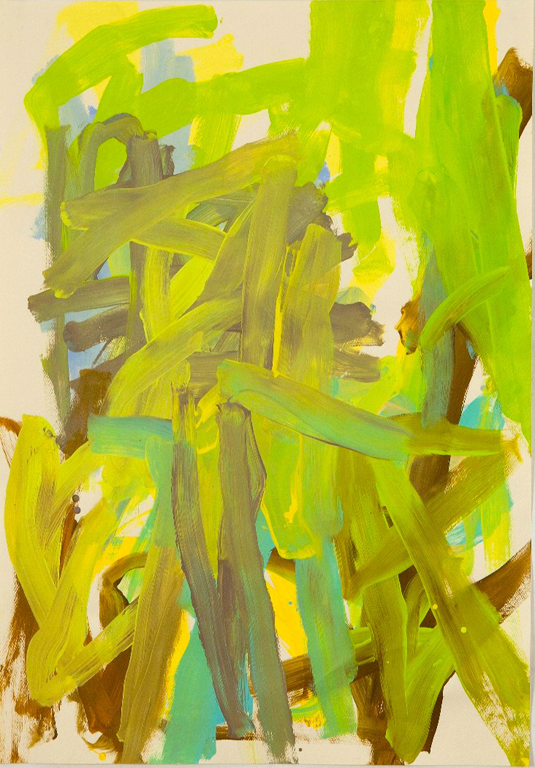 Leah Durner Abstract Painting – Cremefarben 1