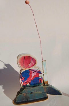 Basketball Head (floral blouse vase)