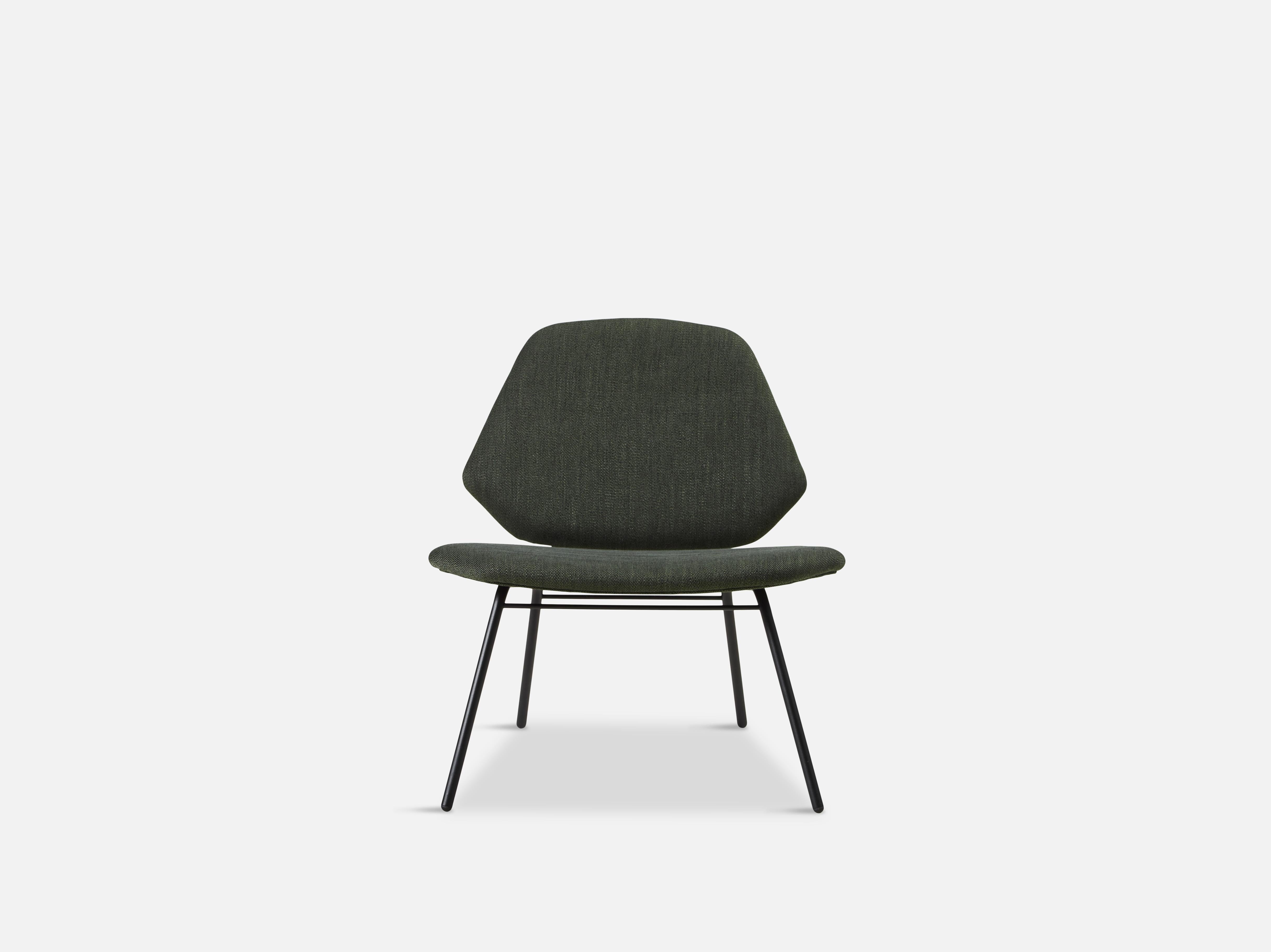 Danish Lean Army Green Lounge Chair by Nur Design For Sale