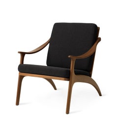 Fauteuil de salon à dossier bas en teck froissé Mocca de Warm Nordic