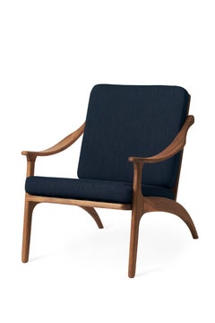 Sedia Lounge Lean Back in Teak, Grigio Granito di Warm Nordic