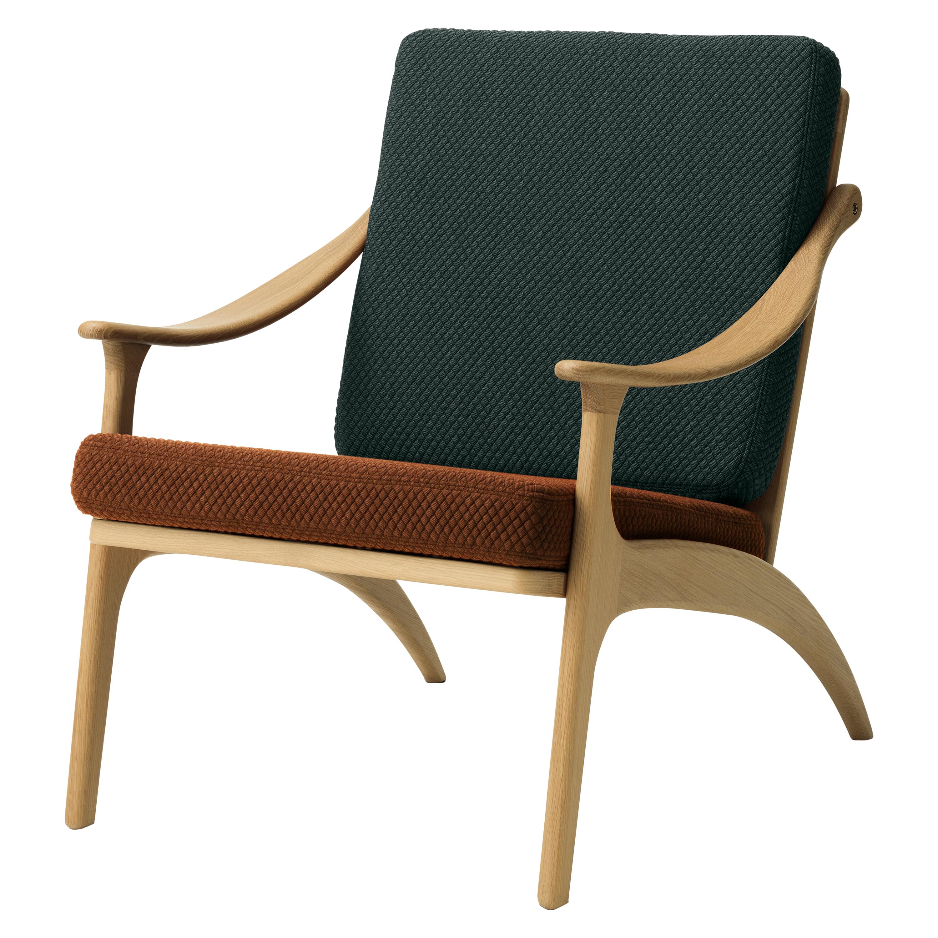 Lean Back Two-Tone Lounge Chair in Oak, by Arne Hovmand-Olsen from Warm Nordic