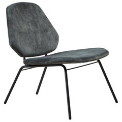 Fauteuil de salon vert poussière élastique par Nur Design