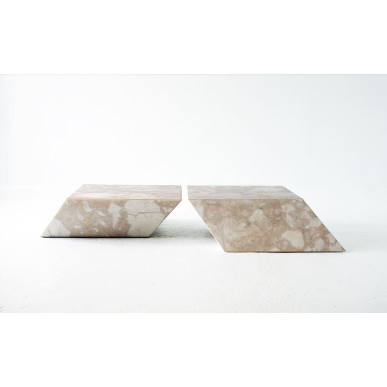Marble Lean on Me Coffee Table by Claste For Sale