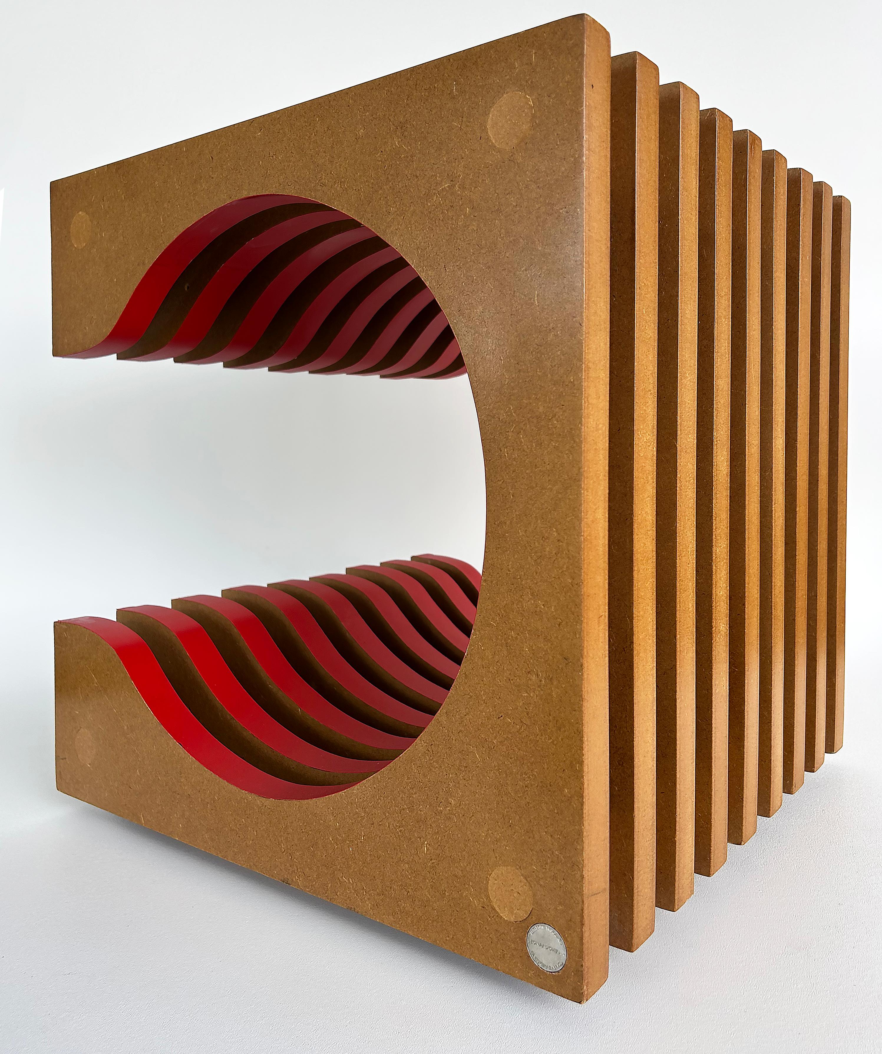 Modern Leandro Bueno Contemporary Claudia Side Table Stool From Brazil For Sale